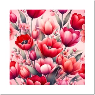 Tulip Flower Posters and Art